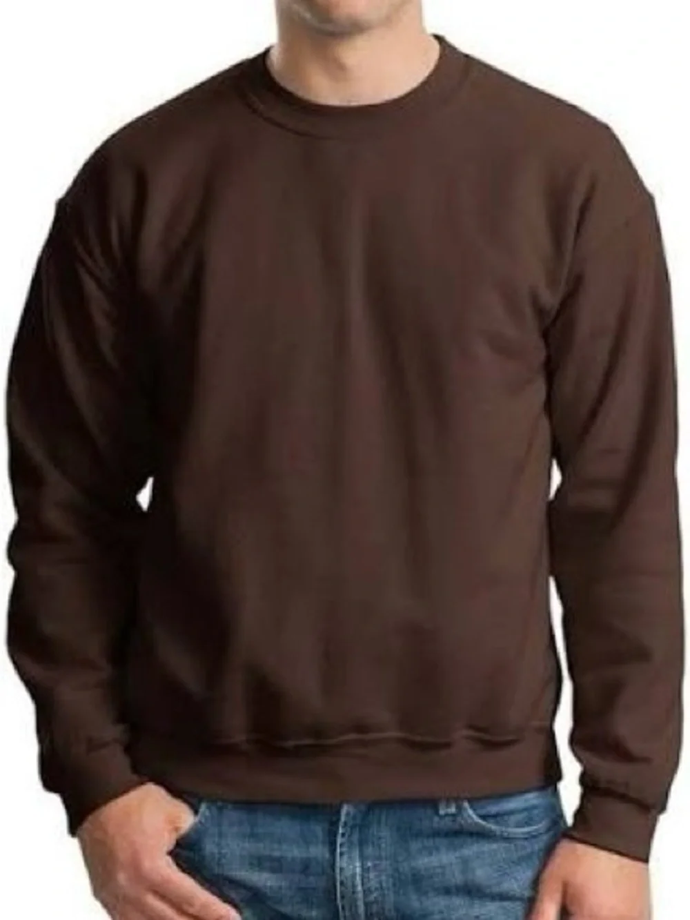 Old Navy Mens Classic Brown Crewneck Sweatshirt